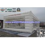 0.45mm PVC  Promotional Inflatable Camping Tent  Clear Window With Structure