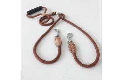 China Nylon Double Hook Pet Traction Rope Small Medium Dog Walking Rope supplier