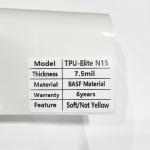 TPU-Elite N15 Plus 7.5Mil Hydrophilic Super High Gloss Car PPF Hot Sale All-Round for sale