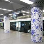 Semicircle Column Exterior Cladding Panels Aluminum Perforation