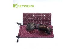 China Female Foldable Triangular Metal Eyewear Case Resist Compression Chinese Factory supplier
