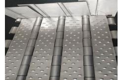 China Food Processing Oven 0.8mm SS201 Plate Conveyor Belt supplier
