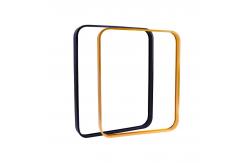 China Brushed Bending Aluminium Square Mirror Frames Rectangular Rounded Corners supplier
