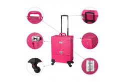 China High Durability Makeup Trolley Case With 4 Removable Wheels Design supplier