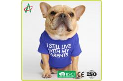 China ODM Full Handcraft Sewing Cotton Pet T Shirt With Printed Names supplier