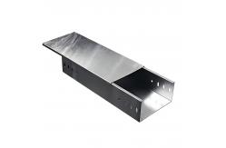 China Customizable Height Slotted Cable Tray 3m with Silver Finish and Fire Resistance supplier