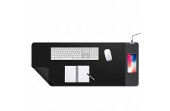 China Large RGB Wireless Charging Gaming Mouse Pad 10W 12 Preset Mode LED Strips supplier