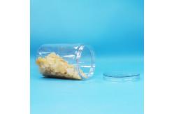 China Packaging Clear Cap Transparent PET Tall Round Plastic Candy Nuts Cookies Jar supplier