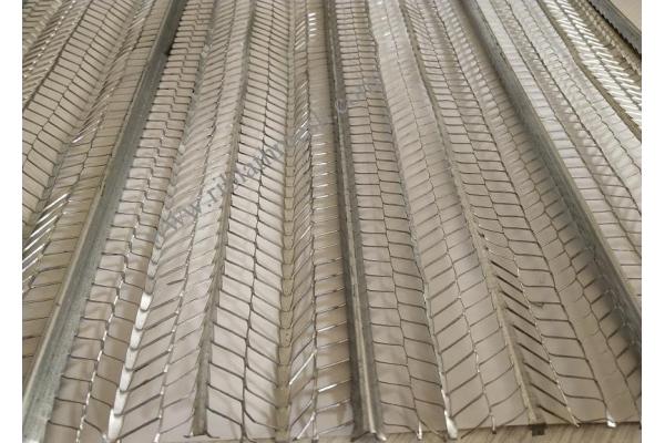 0.26mm Thickness Galvanizd Rib Lath Mesh 600mm Width JF0708