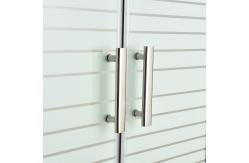 China 2.6ftx2.6ftx6.2ft Frameless Corner Entry Shower Enclosure 6mm supplier