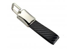 China Classic Style Leather Key Chains With Customized Keychain Holder And Personalized Pattern supplier