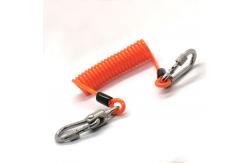 China High Standard Retractable Steel Coil Spring Wire Cable Tool Lanyard supplier