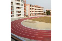 China Red Permeable Synthetic Rubber Running Track Impact Resistant 400 Meter supplier