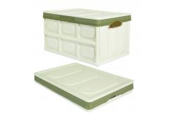 China 140L Collapsible Plastic Trunk Organizer 55L Folding Plastic Storage Boxes supplier