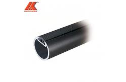 China T8 Matt Silver Hanging Aluminum Closet Rod Anodized For Storage Clothes supplier