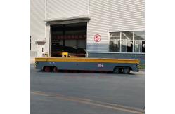 China 50 Tons Heavy Load Trackless Transfer Trolley Hydraulic Steering supplier