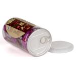 Custom Round PET Pop Top Can Clear Pet Jars Food Nuts Packaging for sale