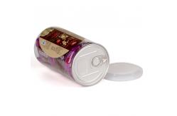 China Custom Round PET Pop Top Can Clear Pet Jars Food Nuts Packaging supplier
