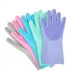 Silicone Reusable Rubber Dishwashing Mitten For Household Bathroom Pet Bathing Cars Fruit for sale