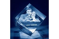 China CRYSTAL 3D laser engraving/crystal photo frame/photo frame/laser engraving photo frame supplier