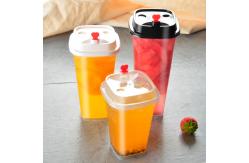 China BPA Free Disposable Bubble Tea Cups 32oz Pp Plastic Coffee Cup supplier