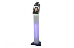 China Facial Recognition Thermometer Kiosk , 0.5-1.5m Thermal Body Temperature Detection System supplier