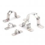 OEM Galvanised Steel Saddle Clips Stamping Processing Abrasion Resistance for sale