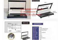 China 4.5mm Hole A4 Paper Wire 3/1 Punching Binding Machine supplier
