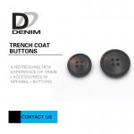 Black Brown Four Hole Button , Plastic Replacement Buttons For Coats for sale