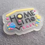 Custom Transparent PVC Rubber Patch Garment PVC Label Clear Silicone Patch