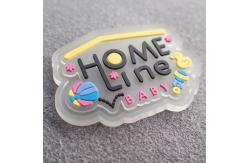 China Custom Transparent PVC Rubber Patch Garment PVC Label Clear Silicone Patch supplier