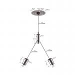 Y Shape LED Linear Light Hanging System With Slider YW-86447 for sale