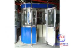 China Flexible Layout Steel 40Ft Prefab Security Kiosk House supplier