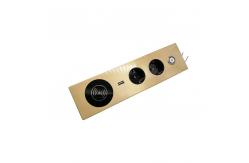 China Embedded Alloy Conference Table Socket With Switch 1 Year Warranty supplier