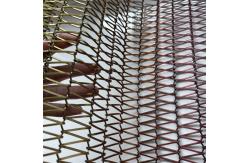 China Coil Technology Metal Mesh Curtains Customized Brass Materials supplier