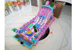 China Squid Park Bouncy Inflatable Castles Indoor Playground Pink For Children supplier