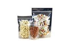 China Clear Mylar Flat Bottom Stand Up Pouch 3.5g Laminated Foil Pouches QS supplier