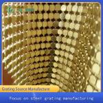 Gold Silver Decorative Wire Mesh Metal Aluminum Chain Curtain for sale