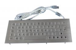 China Dustproof Top Panel Mounting Stainless Steel Keyboard With USB Or PS2 Interface supplier