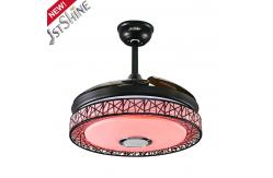 China 4000K 6000K Retractable Blade Ceiling Fan Chandelier Color Changing supplier