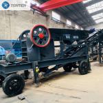 Lab Portable Mobile Small Jaw Crusher Tracked Diesel Jaw Stone Crusher