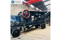 China Lab Portable Mobile Small Jaw Crusher Tracked Diesel Jaw Stone Crusher supplier