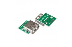 China USB To 2.54mm DIP Adapter Female Connectors PCB Converter Board supplier