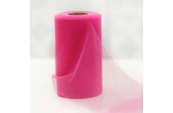 China Stamp Pattern Plain Polyester Soft Tulle Rolls 100 Yards Organza Material supplier