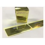 Gold Color Paper Self Adhesive Labels Beautiful Design With CMYK Printing for sale