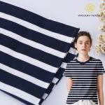 Cotton Breathable Jersey Soft Striped Material Fabric For Polo Shirt for sale