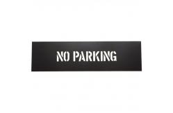 China Custom Design No Parking Letter Stencil PVC For Public Place Black supplier