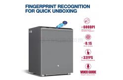 China Double Alarm Auto Open Smart Safe Box With Fingerprint Lock supplier