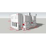 Robust Exterior Dimensions Of Our Spray Booth For Heavy-Duty for sale