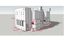China Robust Exterior Dimensions Of Our Spray Booth For Heavy-Duty supplier